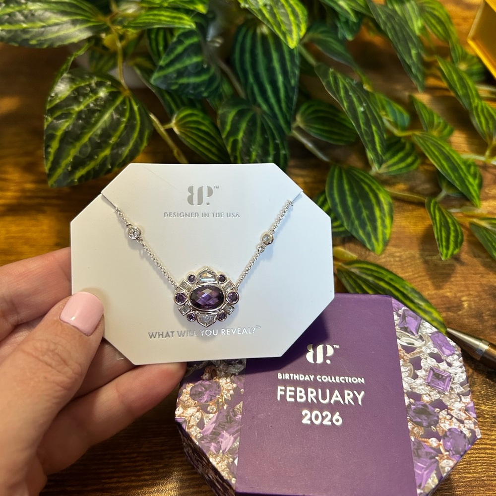 Bomb Party February 2026 Necklace, Rhodium